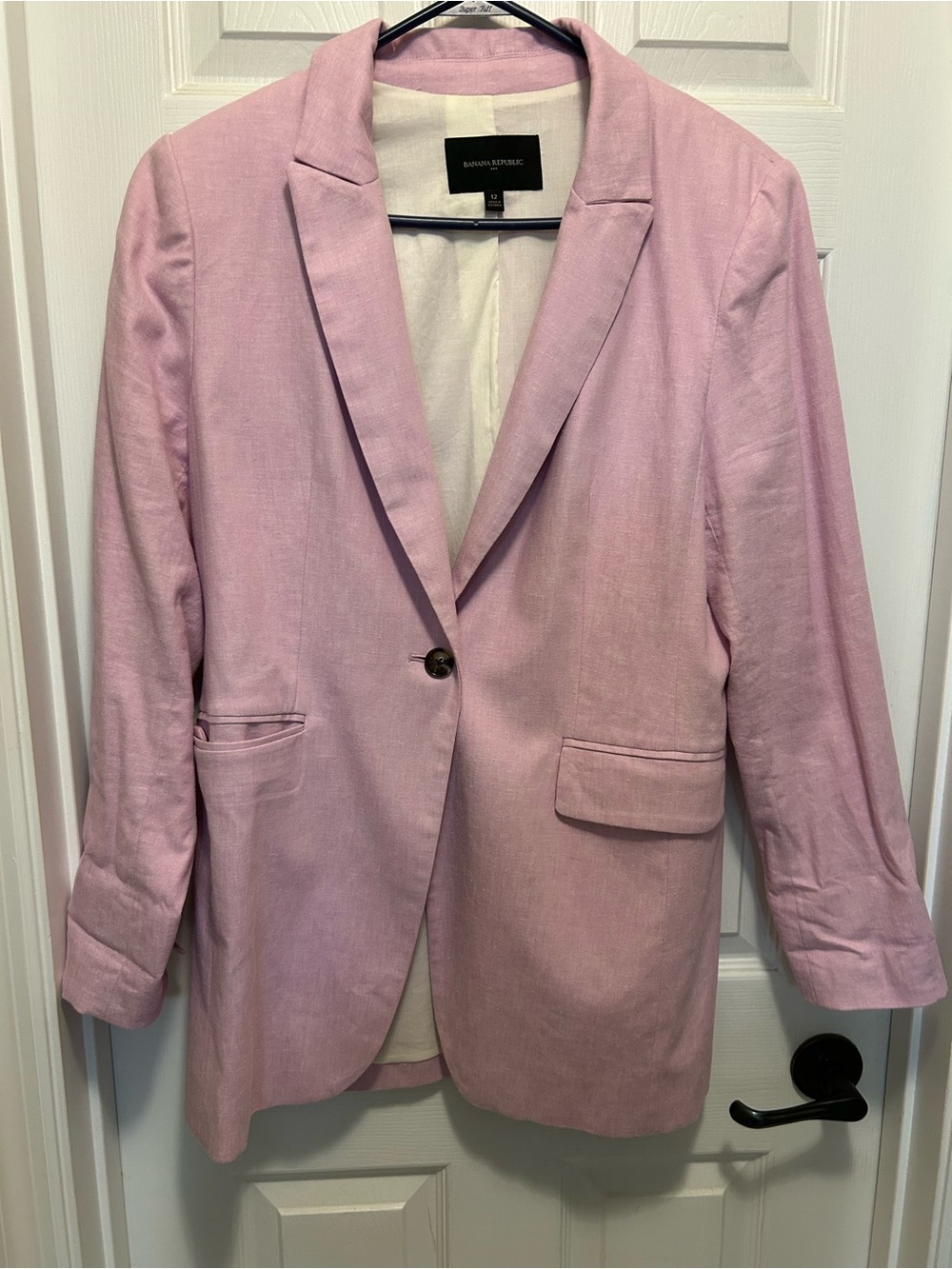 Banana Republic Light Lavender Single-Button Blazer